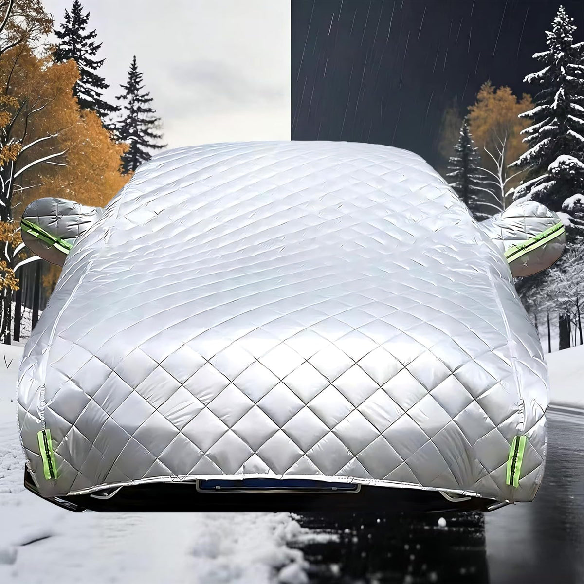 AHDUWBK front view on SUV hood showing full coverage and protection