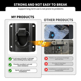 aHei anti-theft screws and hardware laid out showing tamper resistance benefit