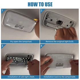 aHei installed in Toyota Camry cabin demonstrating clearer reading light benefit