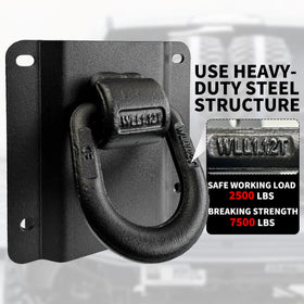 aHei anchors mounted in truck bed front quarter showing secure cargo anchoring benefit