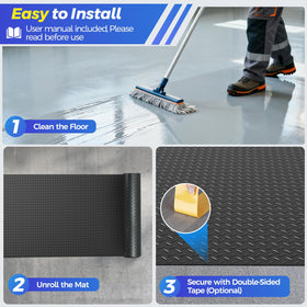 AHUAWA garage gym setup showing versatile protective flooring use