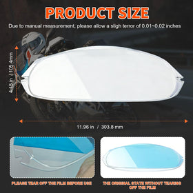 Ahuliao insert installed in GT-Air visor illustrating fog-free field of vision