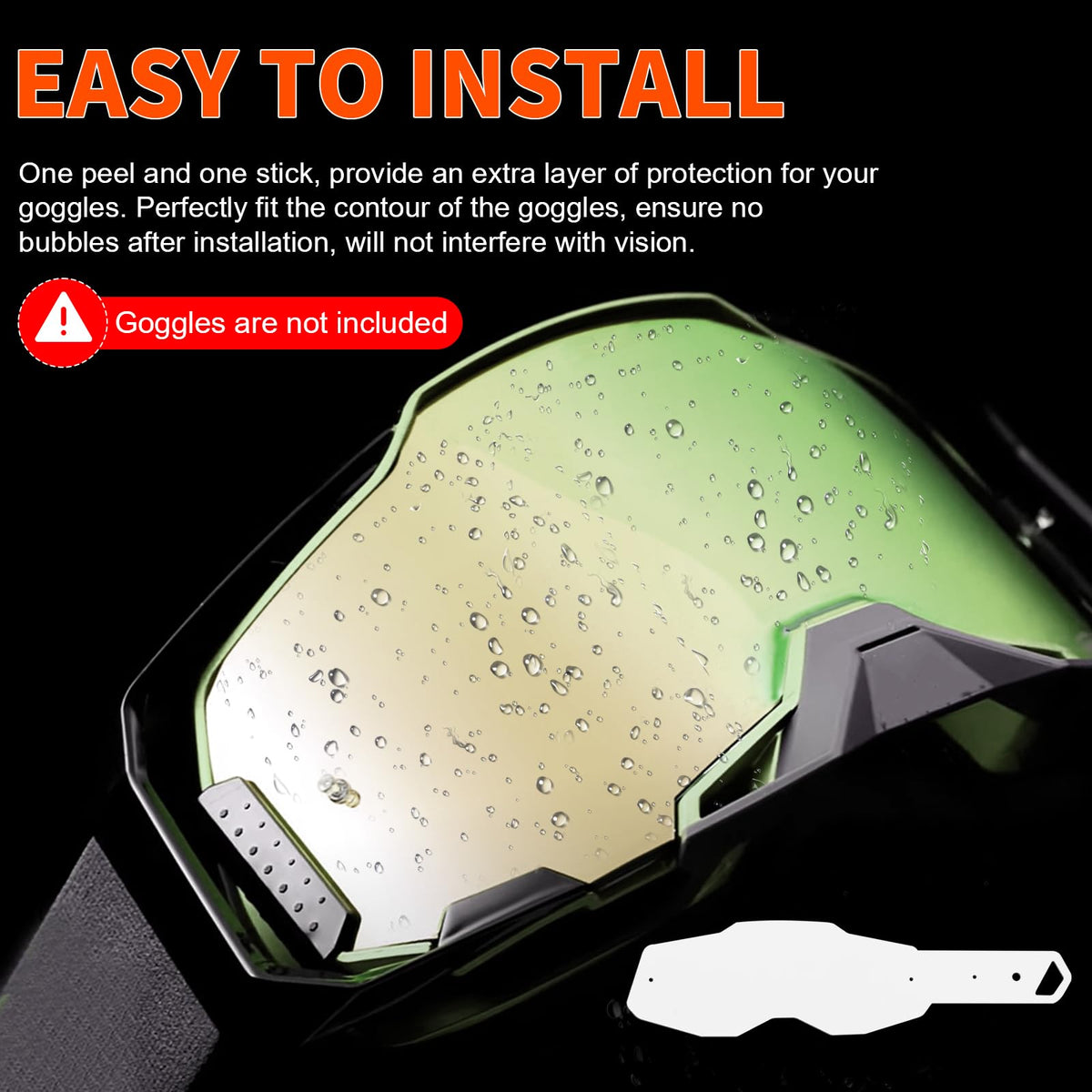 Ahuliao pack beside goggle frame showing compact size and convenience