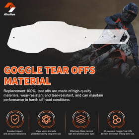 Ahuliao stacked tear-offs with tab detail for easy sequential removal