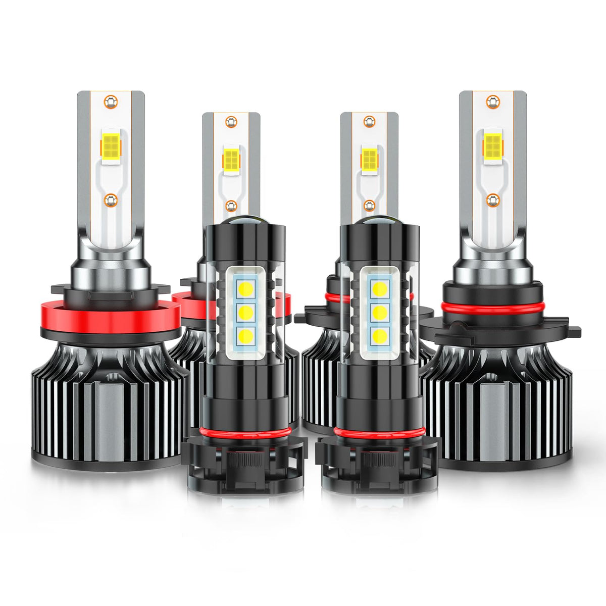 AHXLRLS front packaging showing full LED bulb kit and fitment benefits