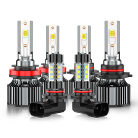 AHXLRLS front packaging showing full six-bulb kit and clear compatibility for Honda Pilot