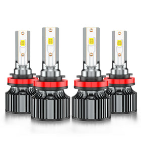 AHXLRLS front view of bulb set showing compact design and easy install benefit