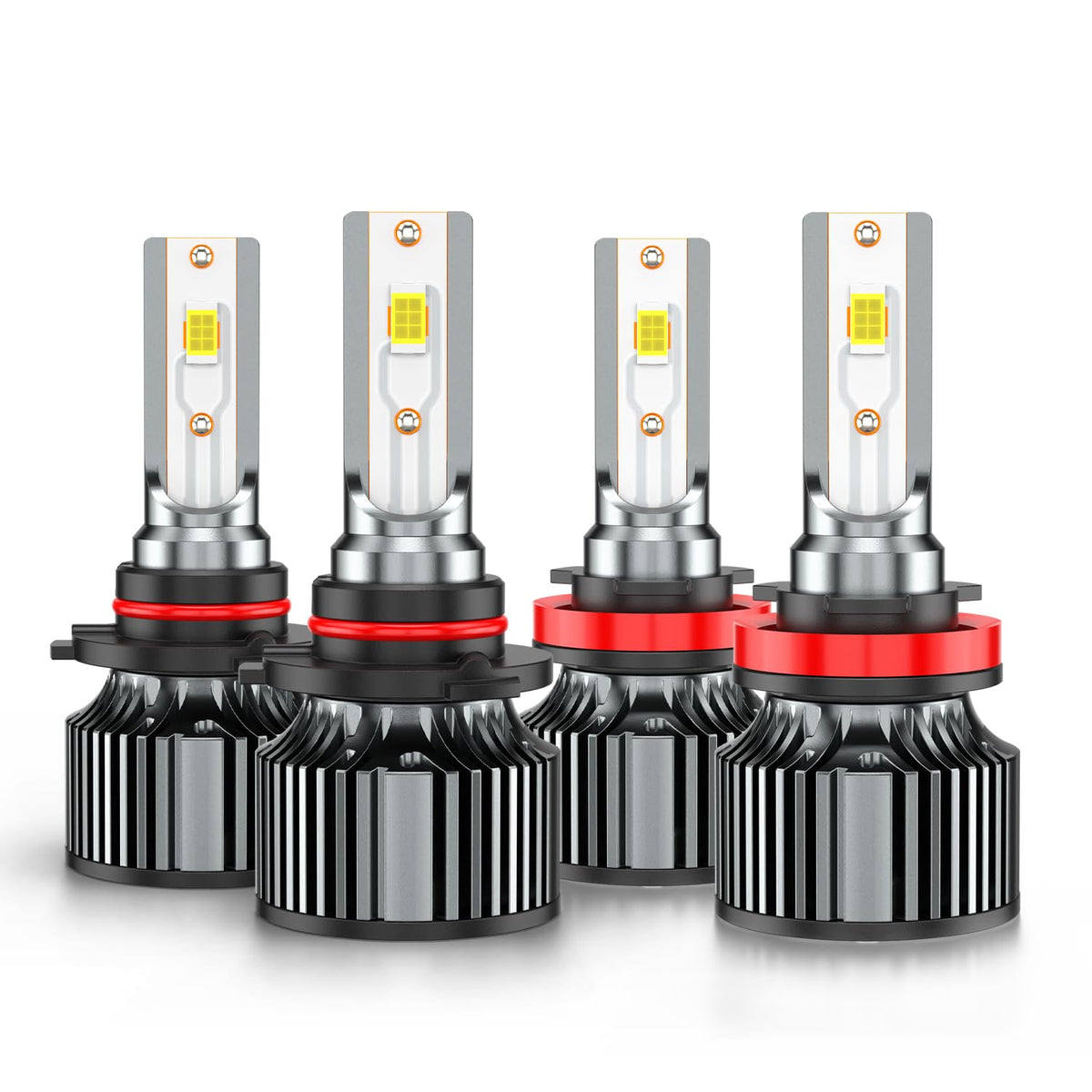AHXLRLS front view of the bulb kit showing compact plug-and-play design benefit