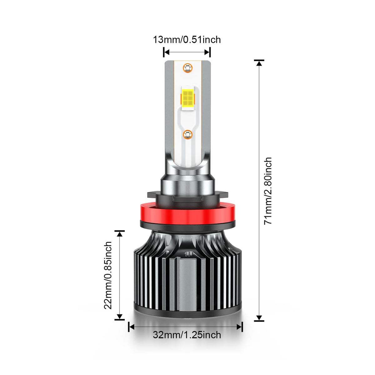 AHXLRLS retail packaging and included bulbs showing everything included benefit