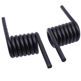 AIB2C front view of left and right heavy-duty trailer ramp springs showing balanced pair