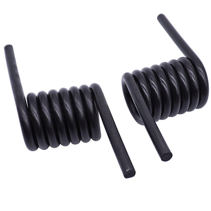 AIB2C front view of left and right heavy-duty trailer ramp springs showing balanced pair