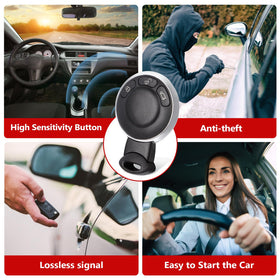 aichiyu remote installed in Mini Cooper ignition demonstrating fit