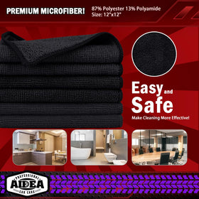 AIDEA stacked bulk towels on shelf conveying value and readiness for heavy use