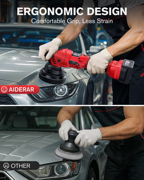 AIDERAR close texture view of brushless motor housing for long-lasting reliability