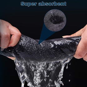 Aidoclip fiber texture dual-twist loops close detail showing high absorbency benefit