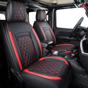 Aierxuan front seat covers packaged showing full set and fittings protecting seats
