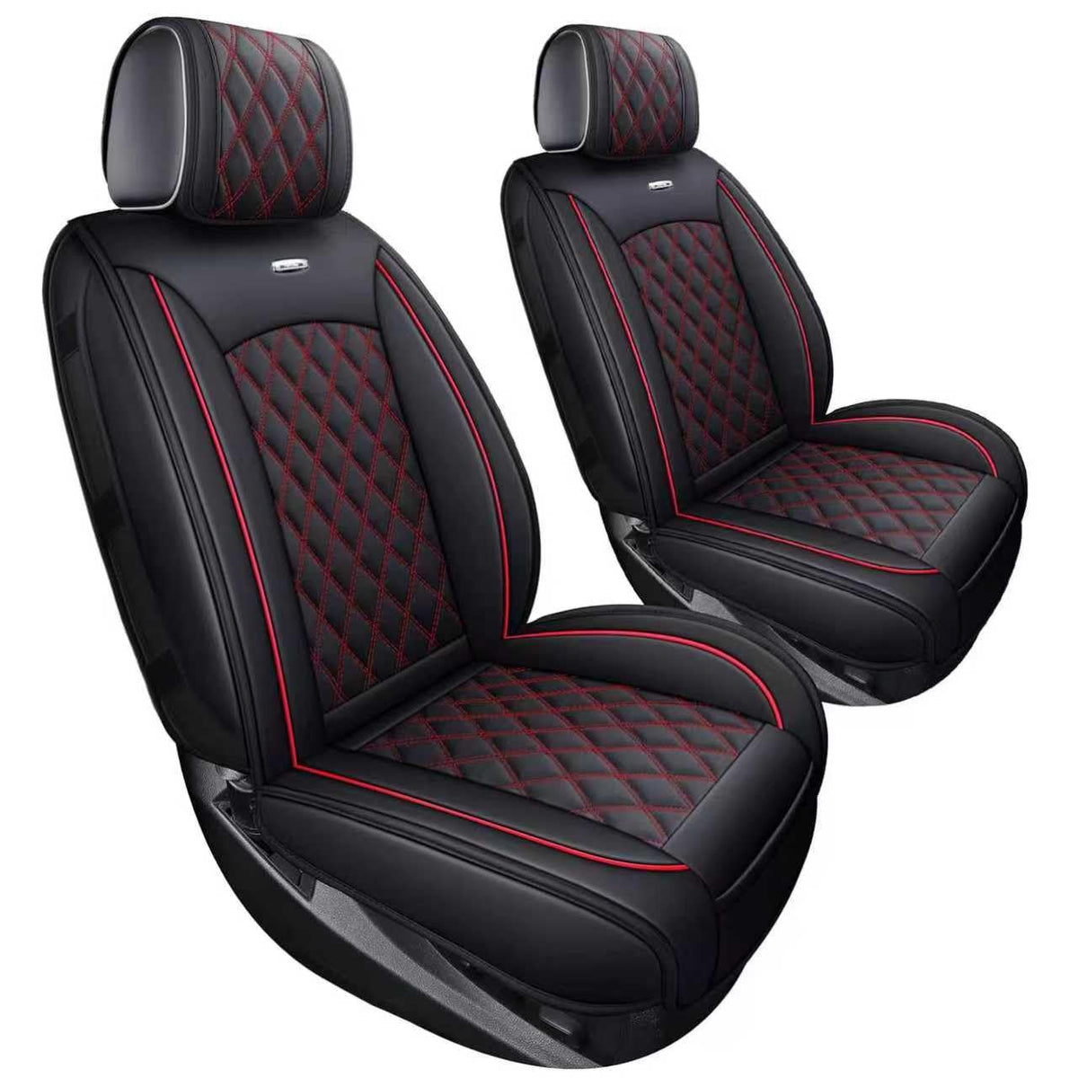 Aierxuan front seat full view installed in Silverado showing fit and protection
