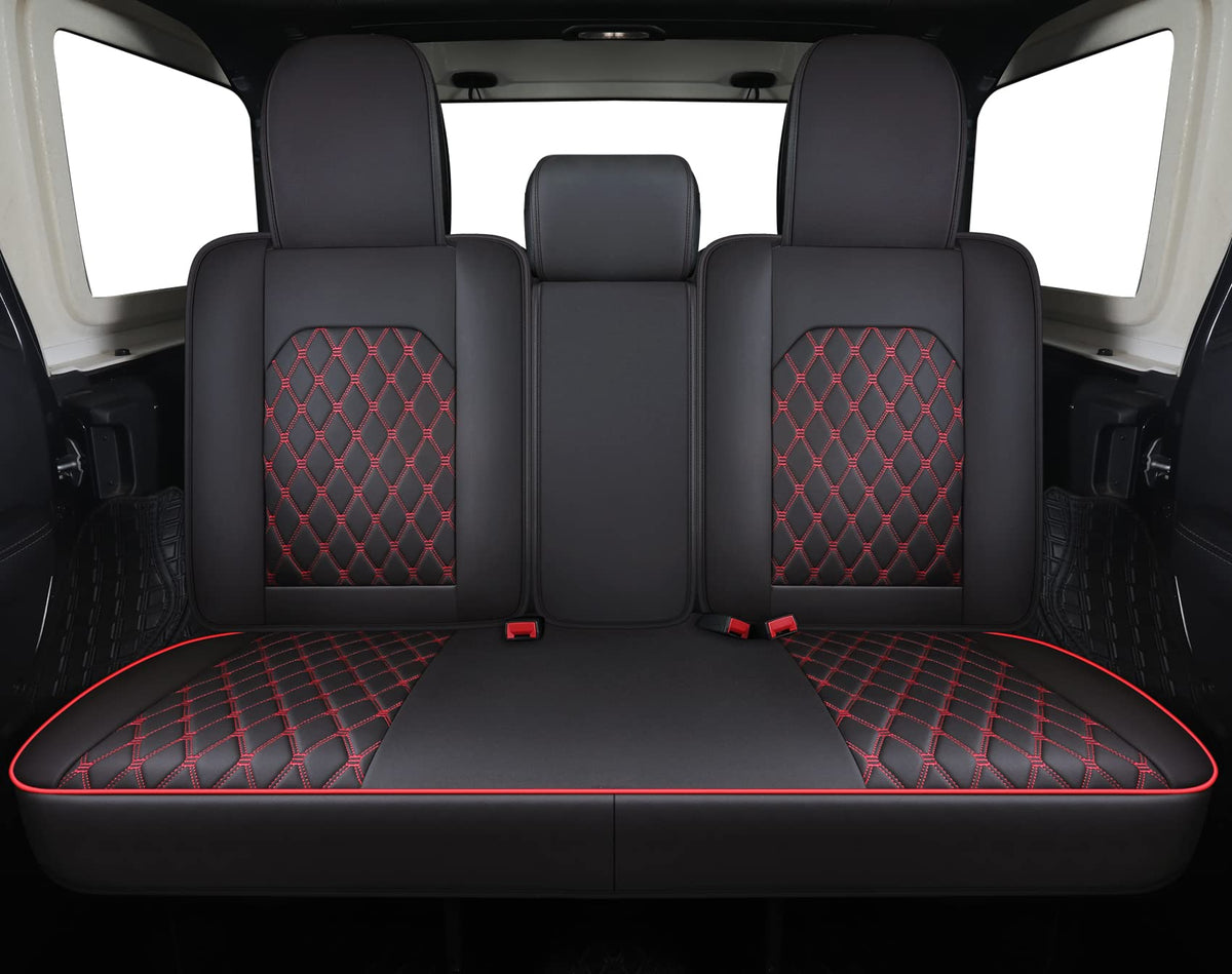 Aierxuan installed front seats in Jeep Wrangler showing sleek fit and protection