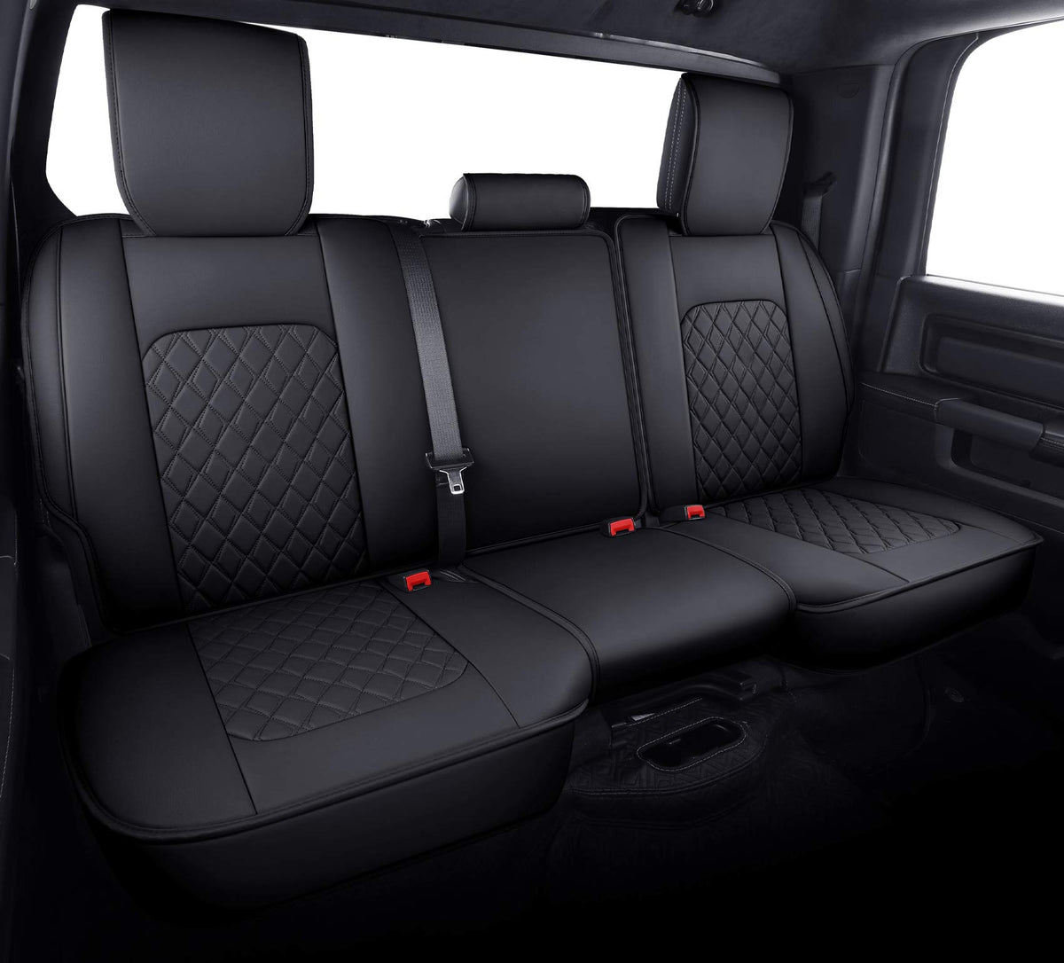 Aierxuan back seat cover front view showing tailored fit and protection