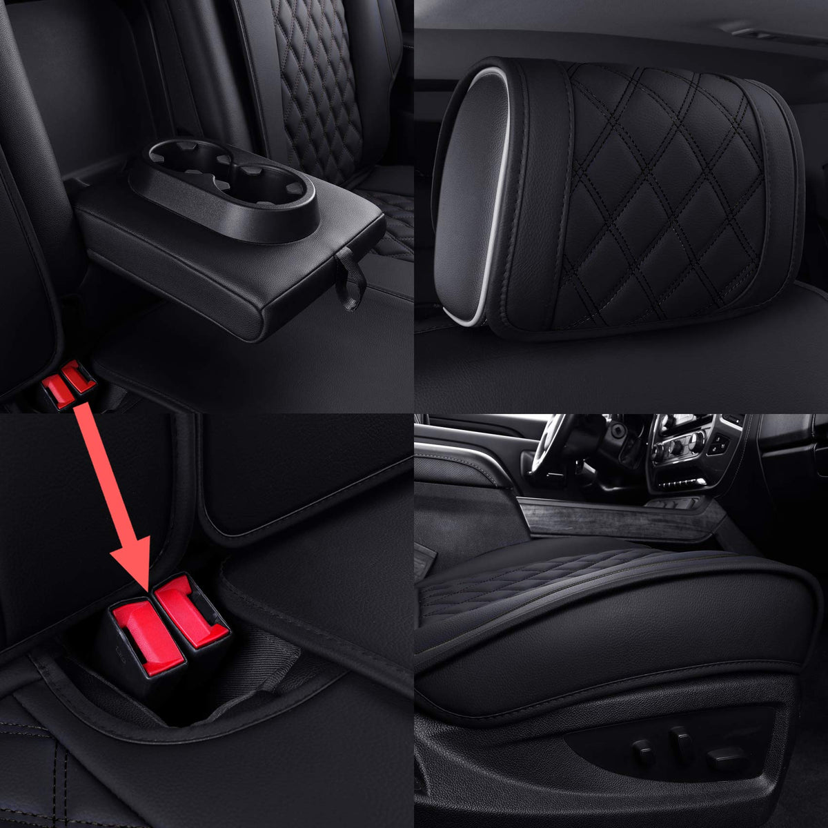 Aierxuan seat covers installed in cab lifestyle showing easy maintenance
