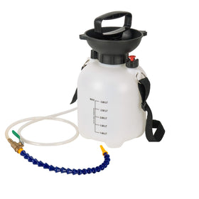 AIGMlSON 3L pump front view showing ergonomic handle and funnel benefit easy operation