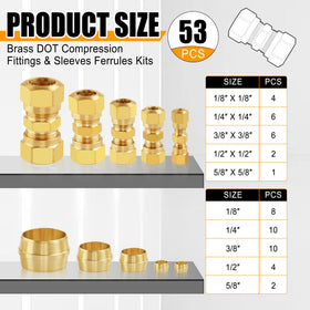 Ailbiuko brass straight union close-up highlighting durable CA360 brass finish