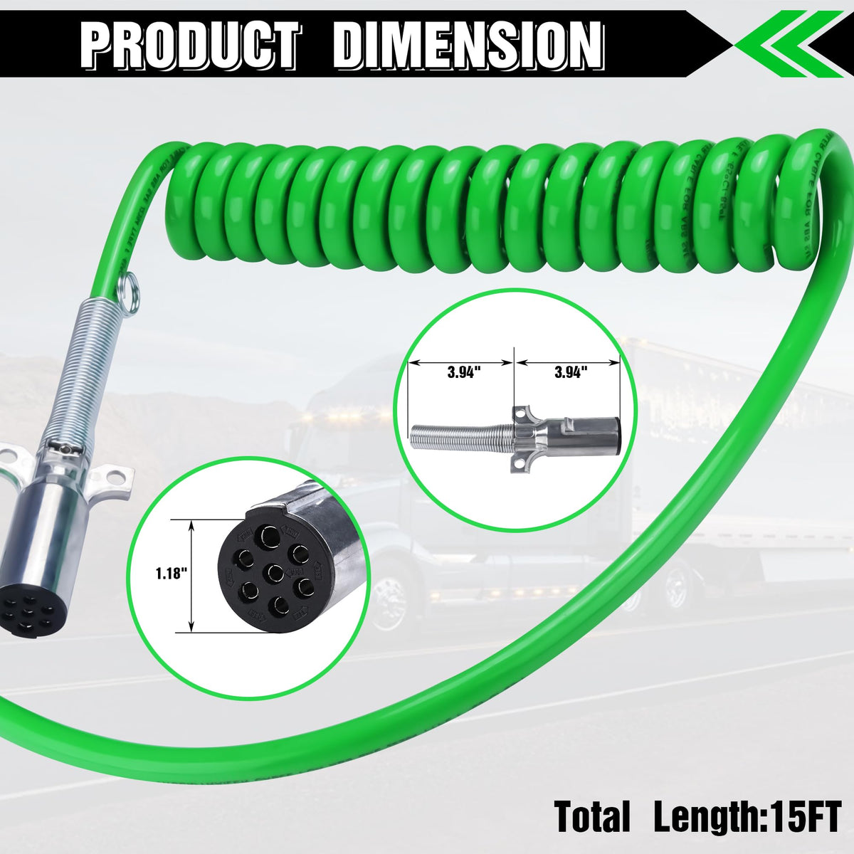 Ailbiuko truck and trailer connected showing in-use power delivery benefit: reliable towing