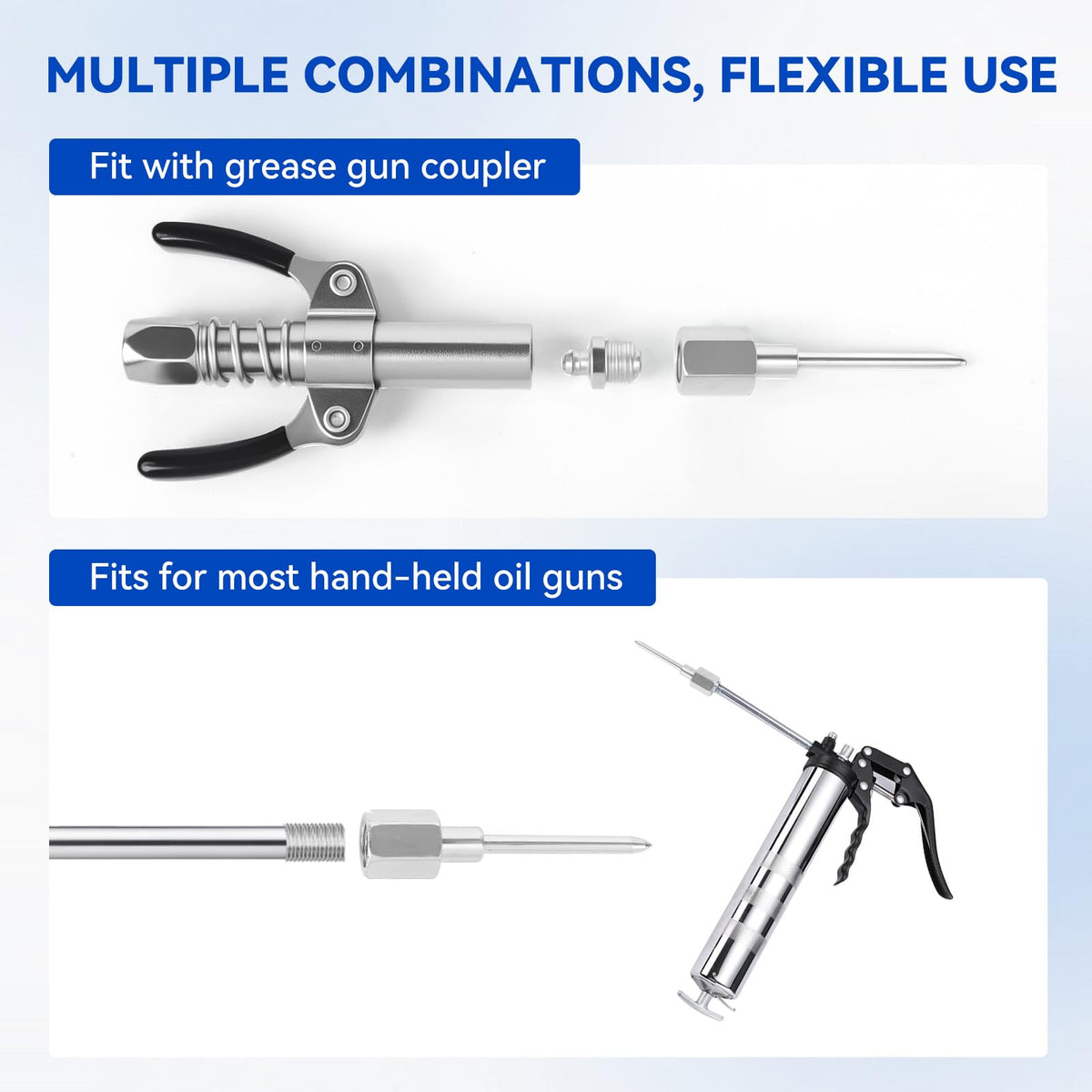 AILEDWER grease filling nozzle and tip shown for fast cartridge refills without mess