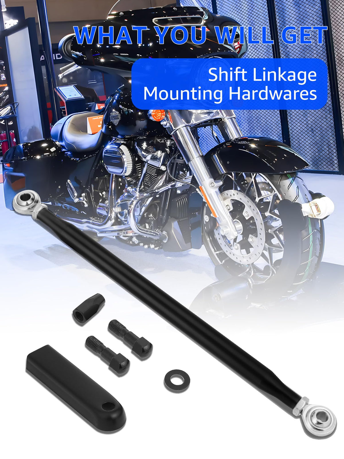 AILMOTO included hardware and fasteners laid out, complete installation kit