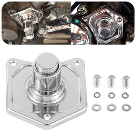 AILMOTO front view of chrome solenoid cover conveying durable upgrade