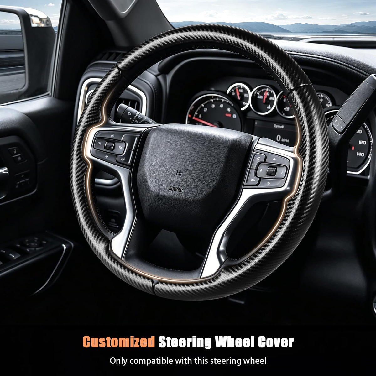 Aimato close-up carbon fiber texture showing stylish durable finish