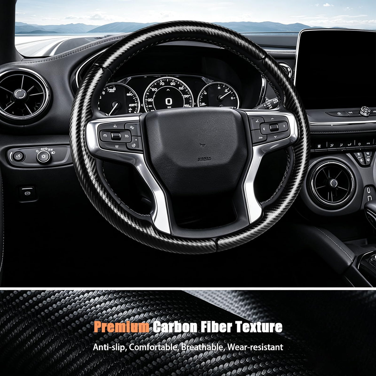 Aimato inner anti-slip lining detail improves grip and driving safety