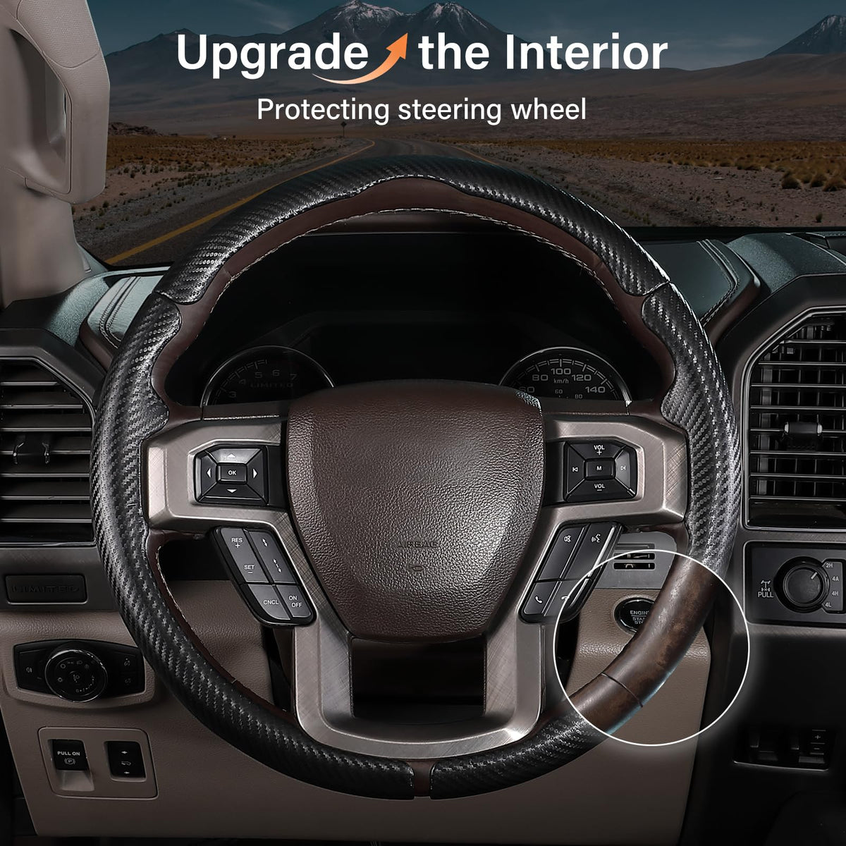 Aimato installed in vehicle demonstrating improved grip and style