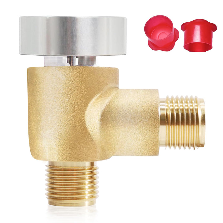 Aimery front view of 571-VAC-CHK-A showing durable brass body and compact form