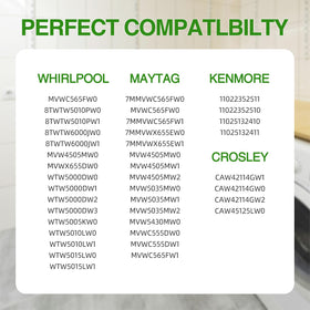Aimery W11130362 installed on washer demonstrating reduced vibration during spin