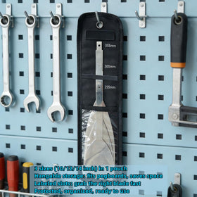 AINARETT blades on shop bench showing organized kit benefit for technicians