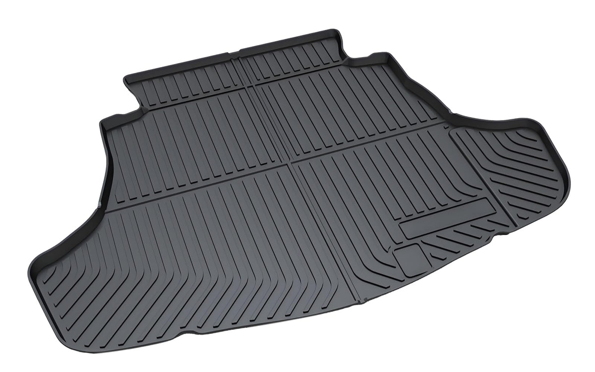 Aiqiying front packaging of trunk mat showing fit and protection