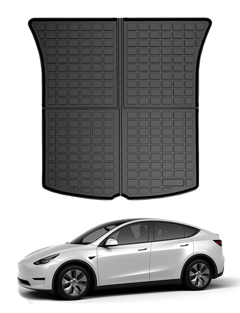Aiqiying front view of trunk mat showing full coverage and protection