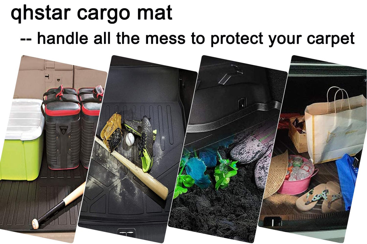 Aiqiying cargo liner with groceries and suitcase showing capacity
