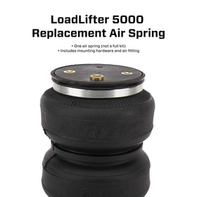 Air Lift 50290 close-up of reinforced rubber and fabric seam demonstrating durable construction