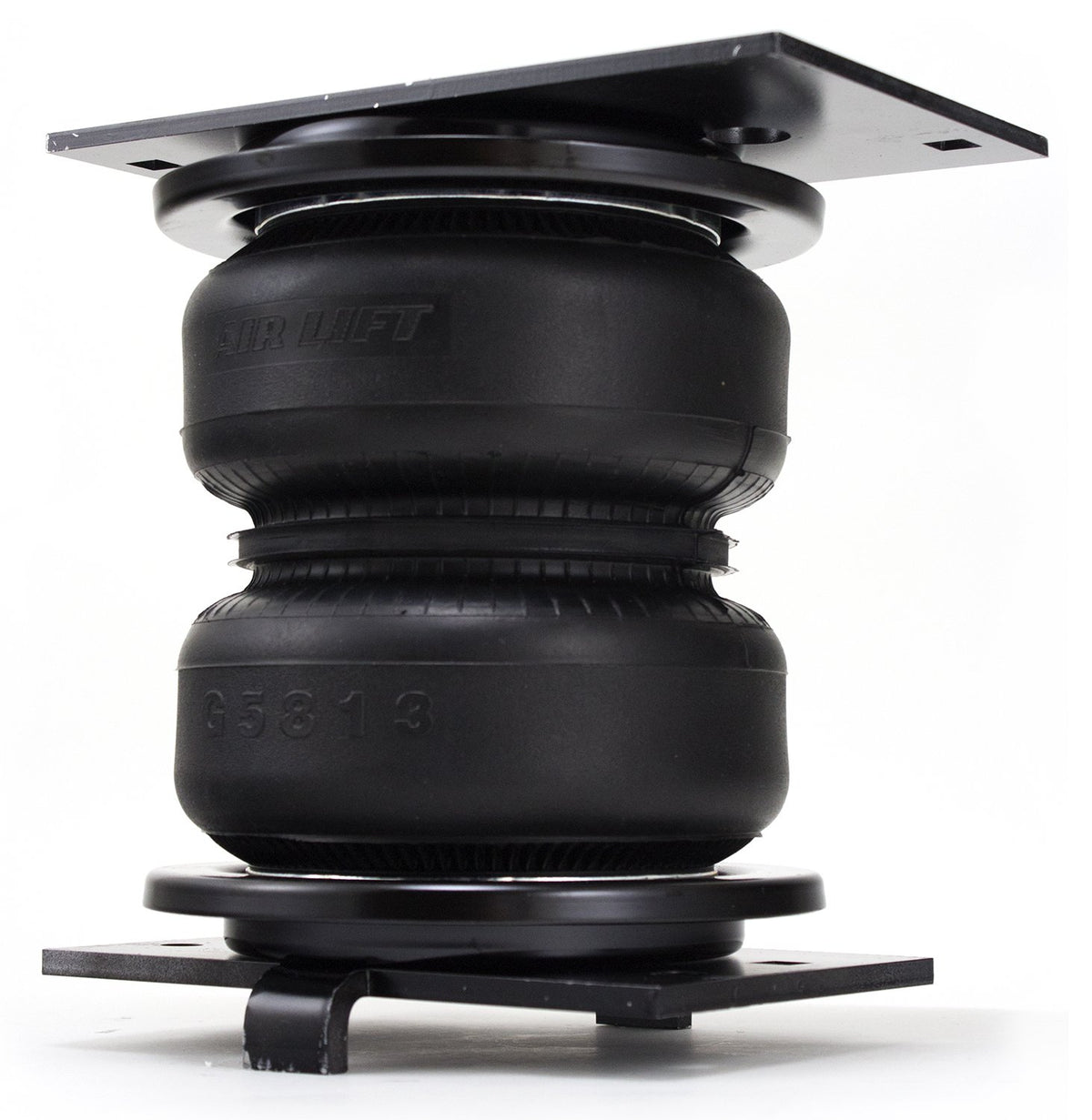 Air Lift close-up of air spring rubber and texture for durability