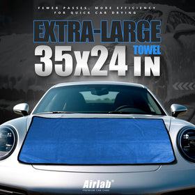 Airlab microfiber close-up revealing dense split fibers for faster drying