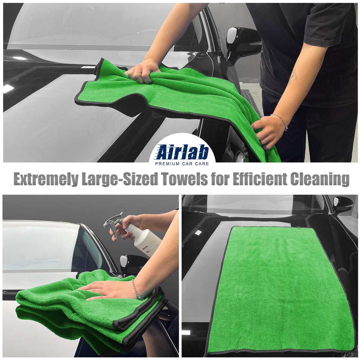 Airlab towel used in driveway detailing for reliable everyday cleaning