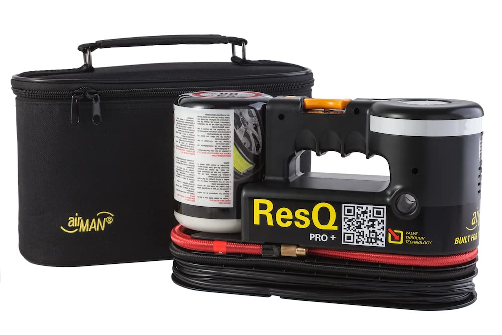 AIRMAN ResQ Pro+ front packaging showing kit components and compact case for convenience