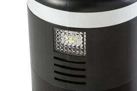 AIRMAN LED light in use at night aiding safe roadside tire inflation and visibility