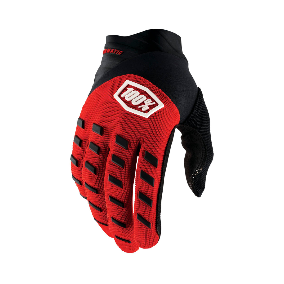 AIRMATIC front view gloves laid out showing durable palm and secure wrist fit