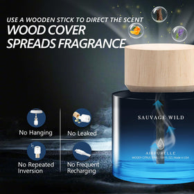AirPurelle glass bottle texture highlighting durable, leak-resistant design
