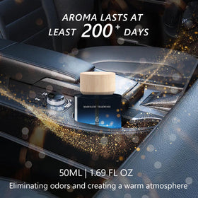 AirPurelle diffuser seated in car cup holder offering spill-free steady fragrance