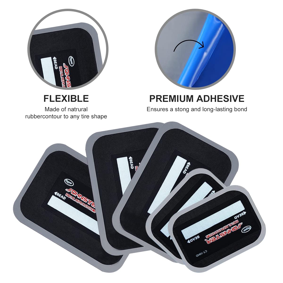 Airsnigi patch texture and edge detail highlighting smooth finish for even adhesion benefit
