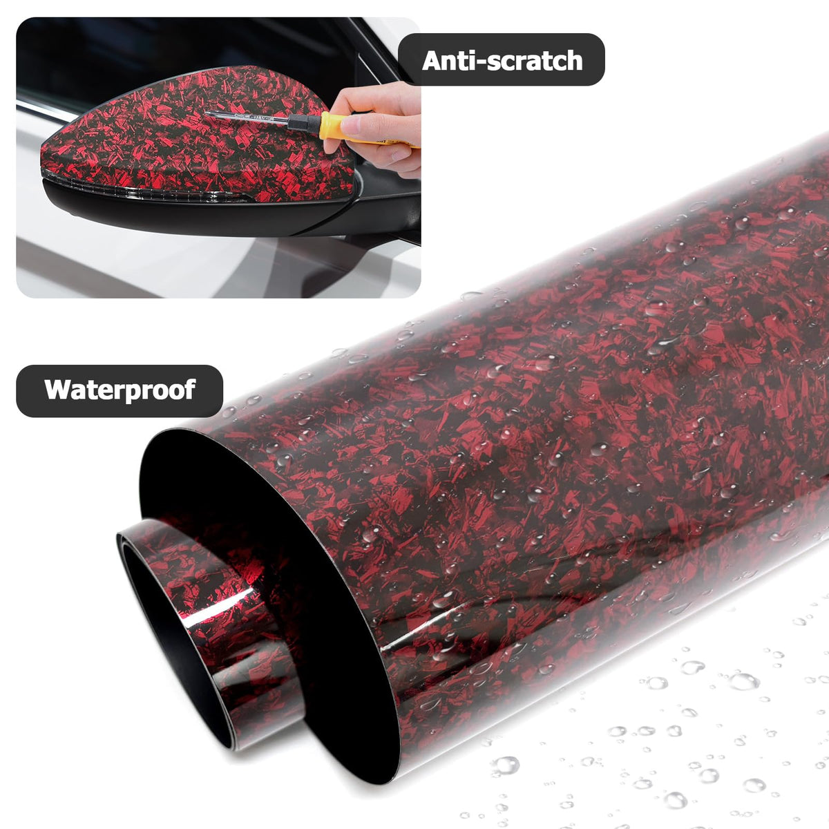 Aisbarika roll next to ruler for 1ft x 10ft scale and sizing clarity